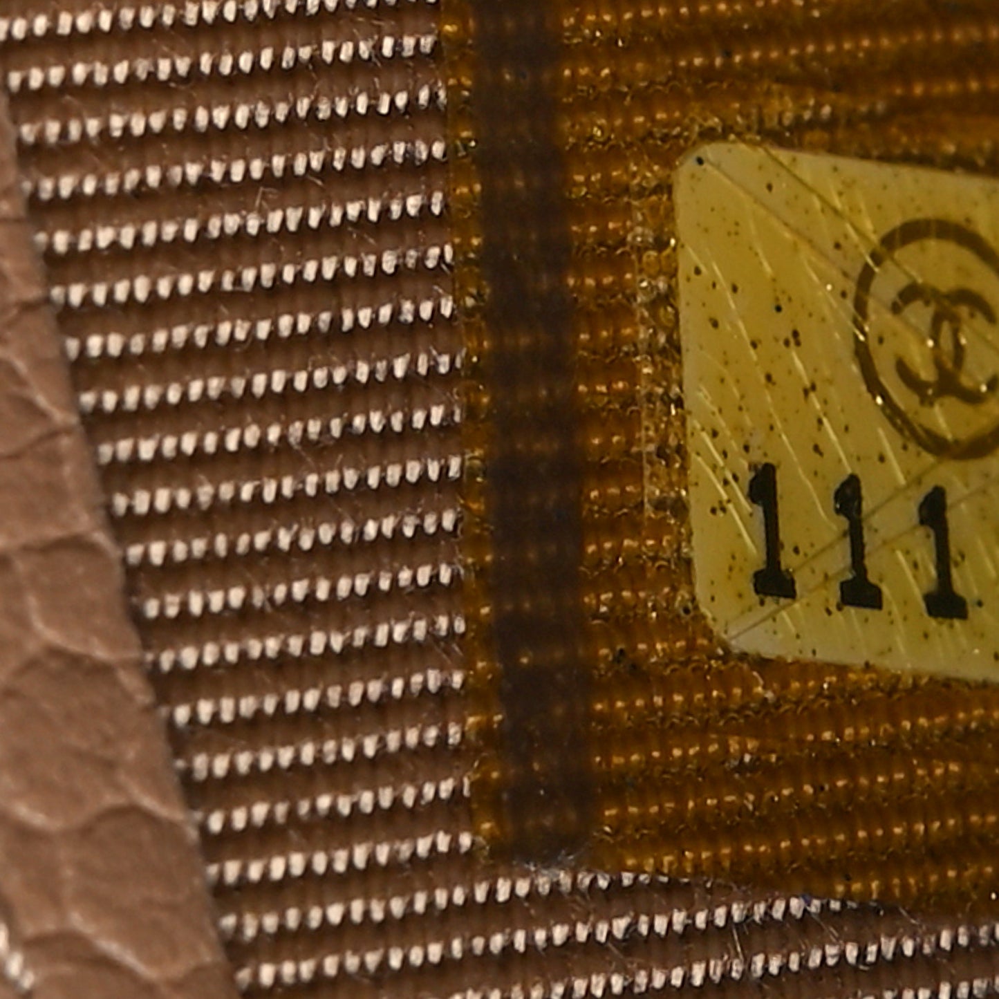 Caviar Quilted Yen Wallet Dark Beige