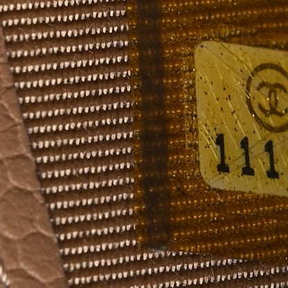 Chanel Caviar Quilted Yen Wallet Dark Beige 8 of 9