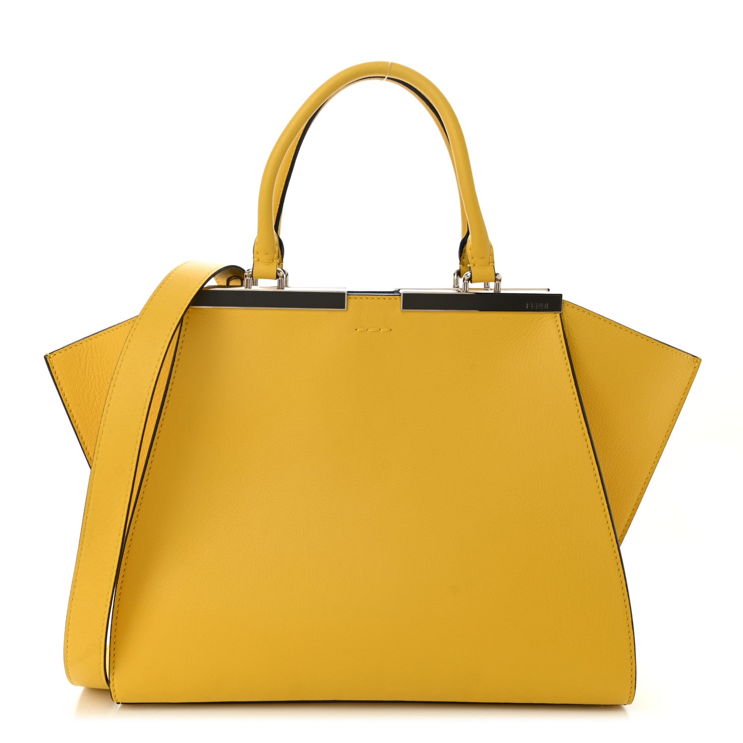 Fendi Vitello Dolce Century Nappa Petite 3Jours Tote Sunflower 1 of 12