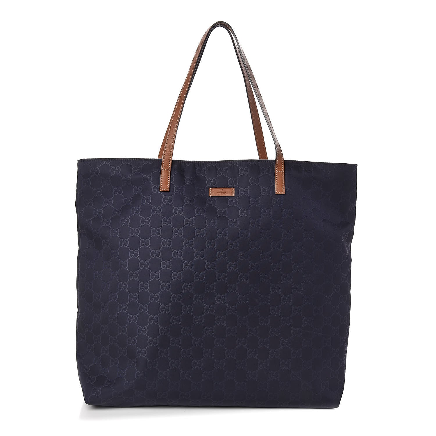 Gucci Nylon Monogram Large Tote Navy 1 of 11