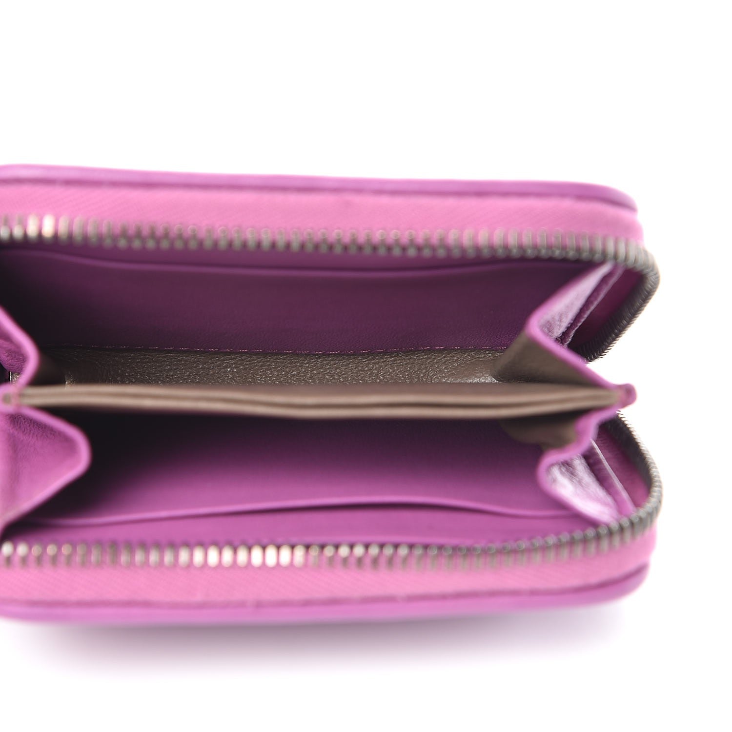 Bottega Veneta Nappa Intrecciato Zip Around Coin Purse Peony 5 of 7