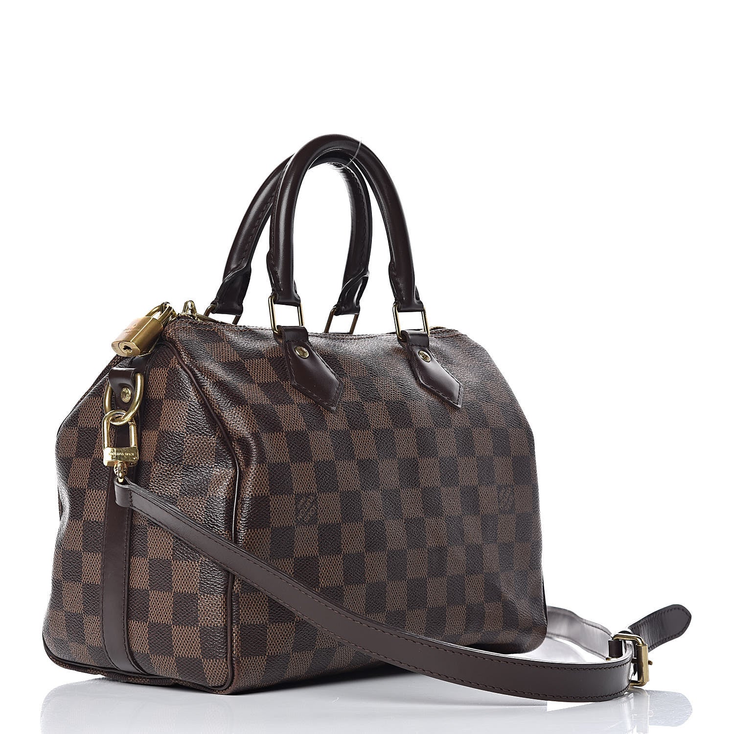 Louis Vuitton Damier Ebene Speedy Bandouliere 25 3 of 14