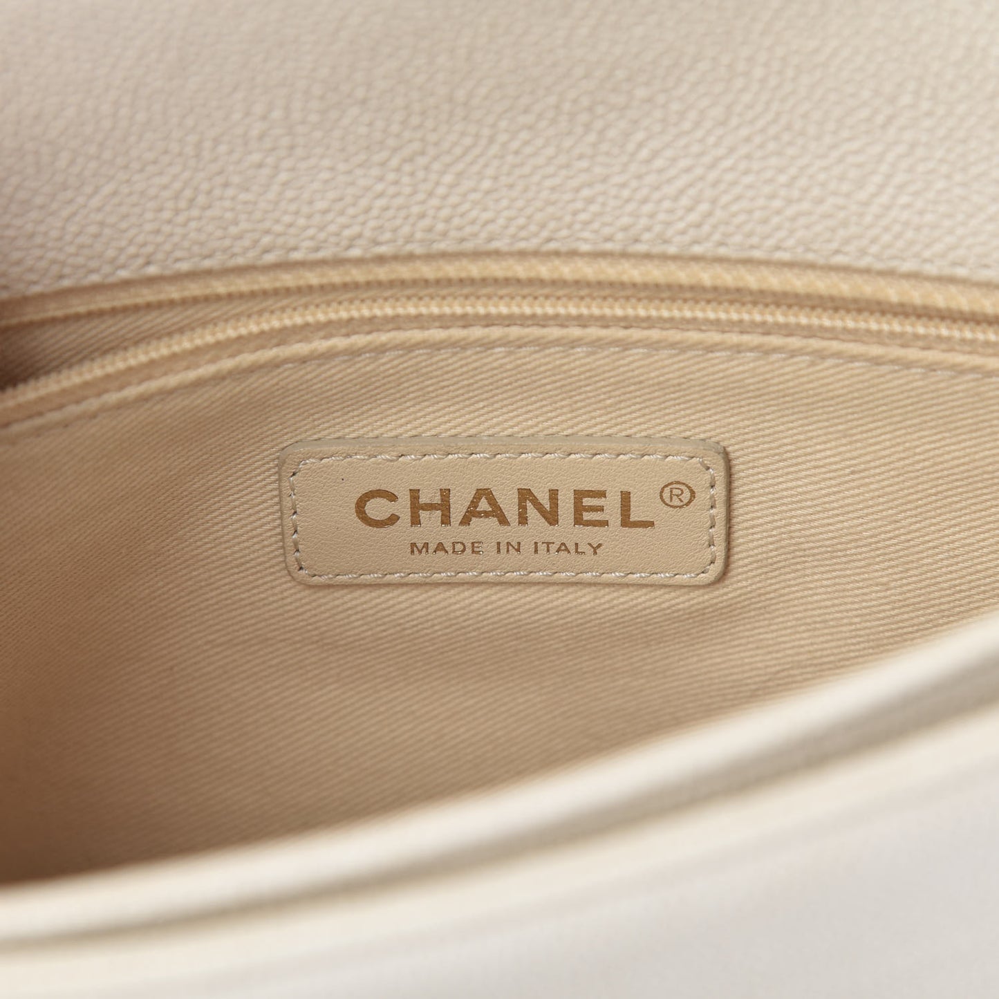 Grained Calfskin Quilted Medium Cuba Top Handle Flap Ivory