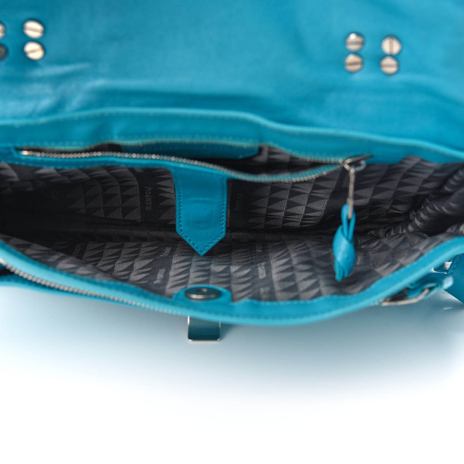 Proenza Schouler Lambskin Medium PS1 Satchel Turquoise 4 of 8