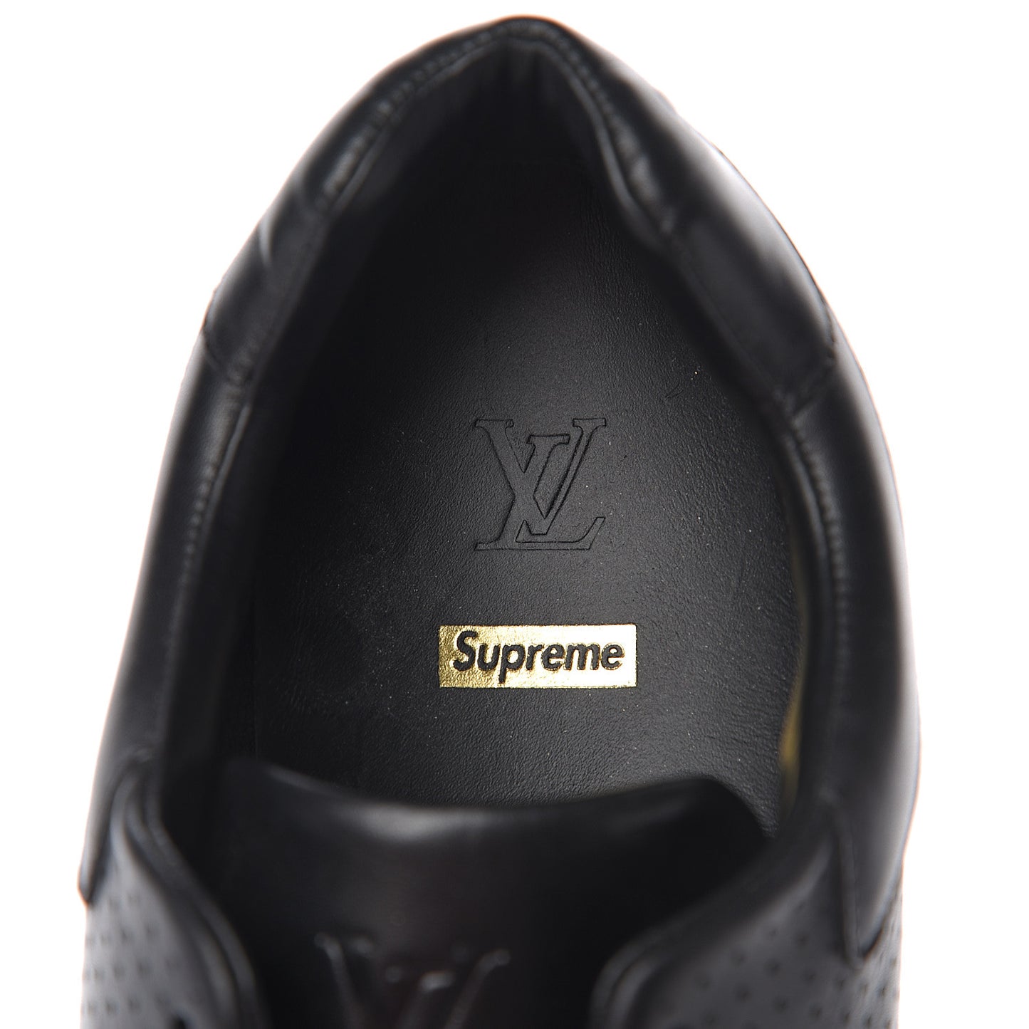 X SUPREME Calfskin Run Away Sneakers 10 Black