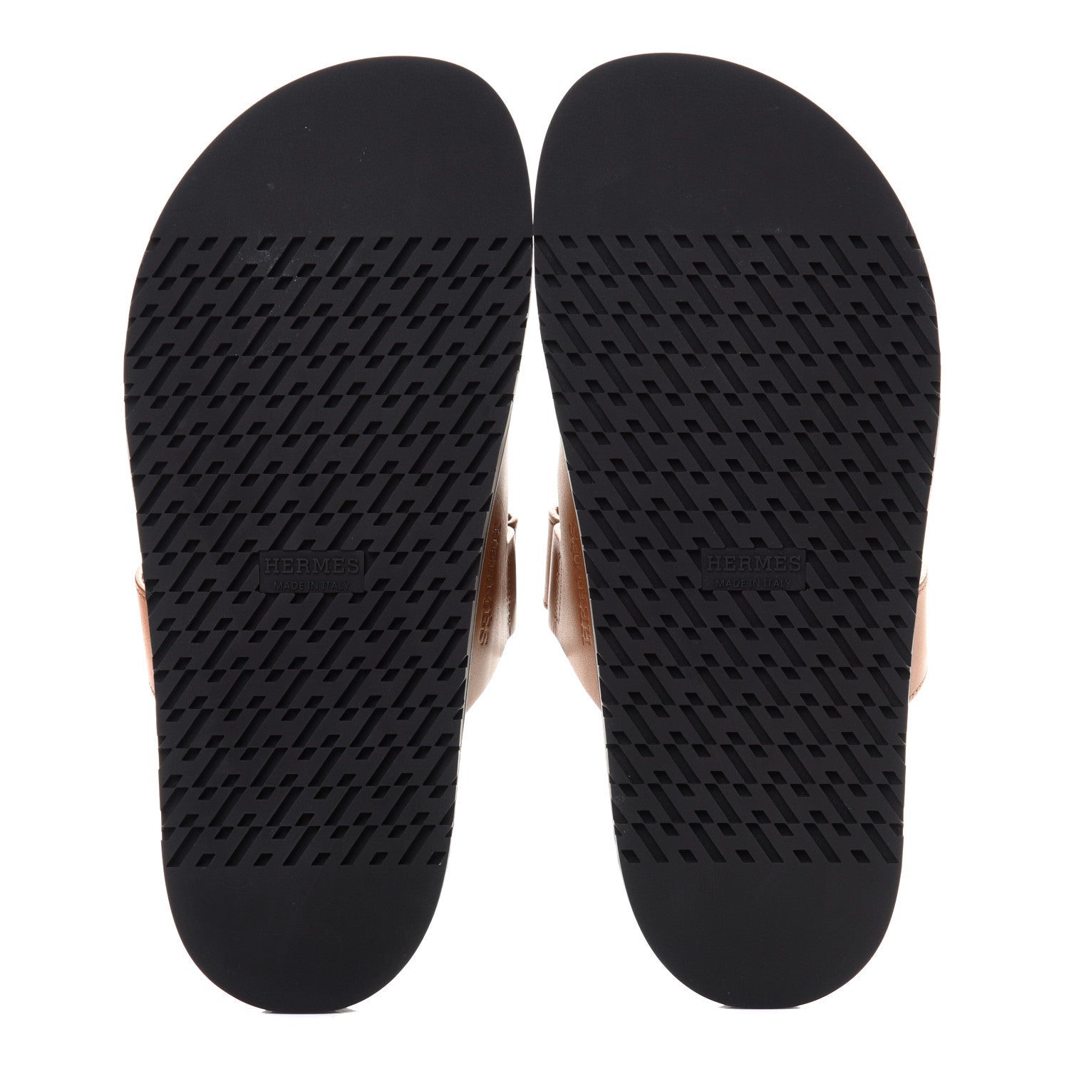 Hermes Calfskin Womens Chypre Sandals 38.5 Naturel 6 of 10