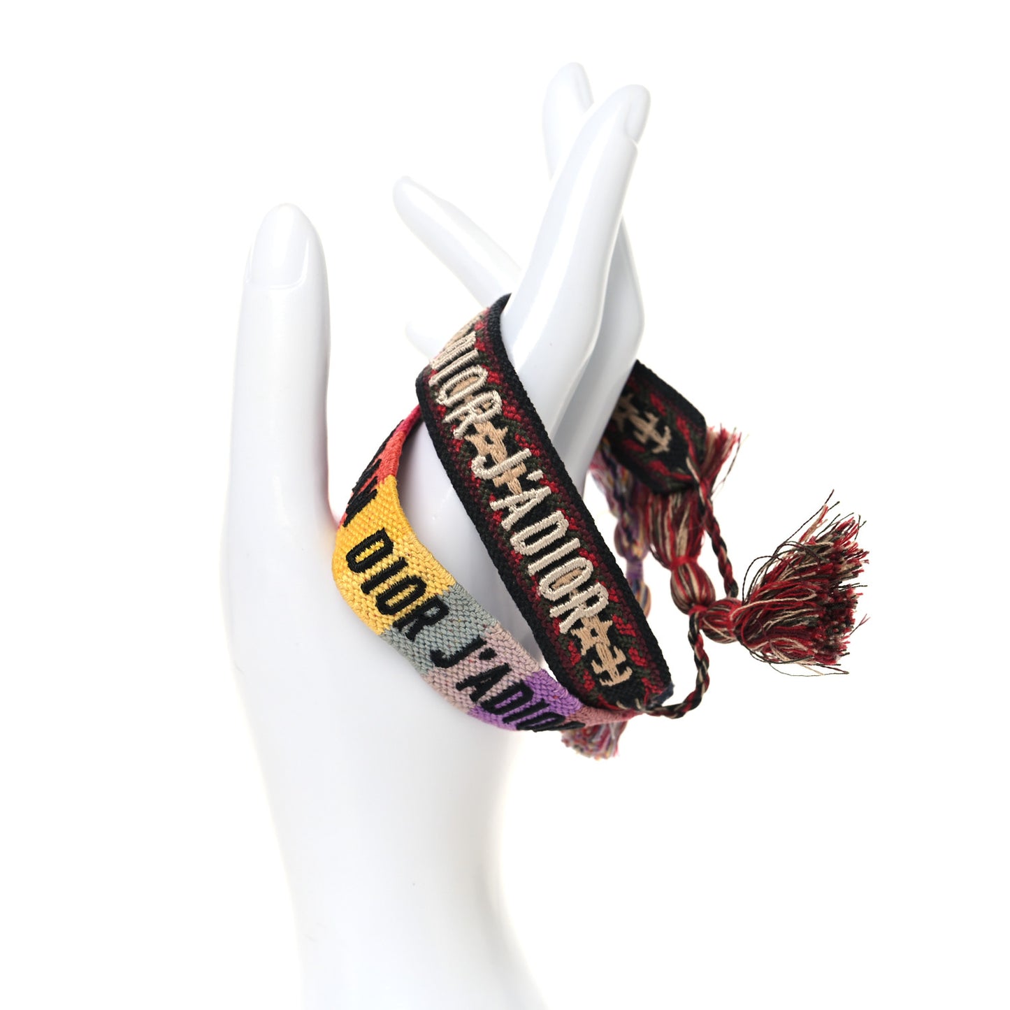 Woven Cotton J'Adior Friendship Bracelet Set Multicolor