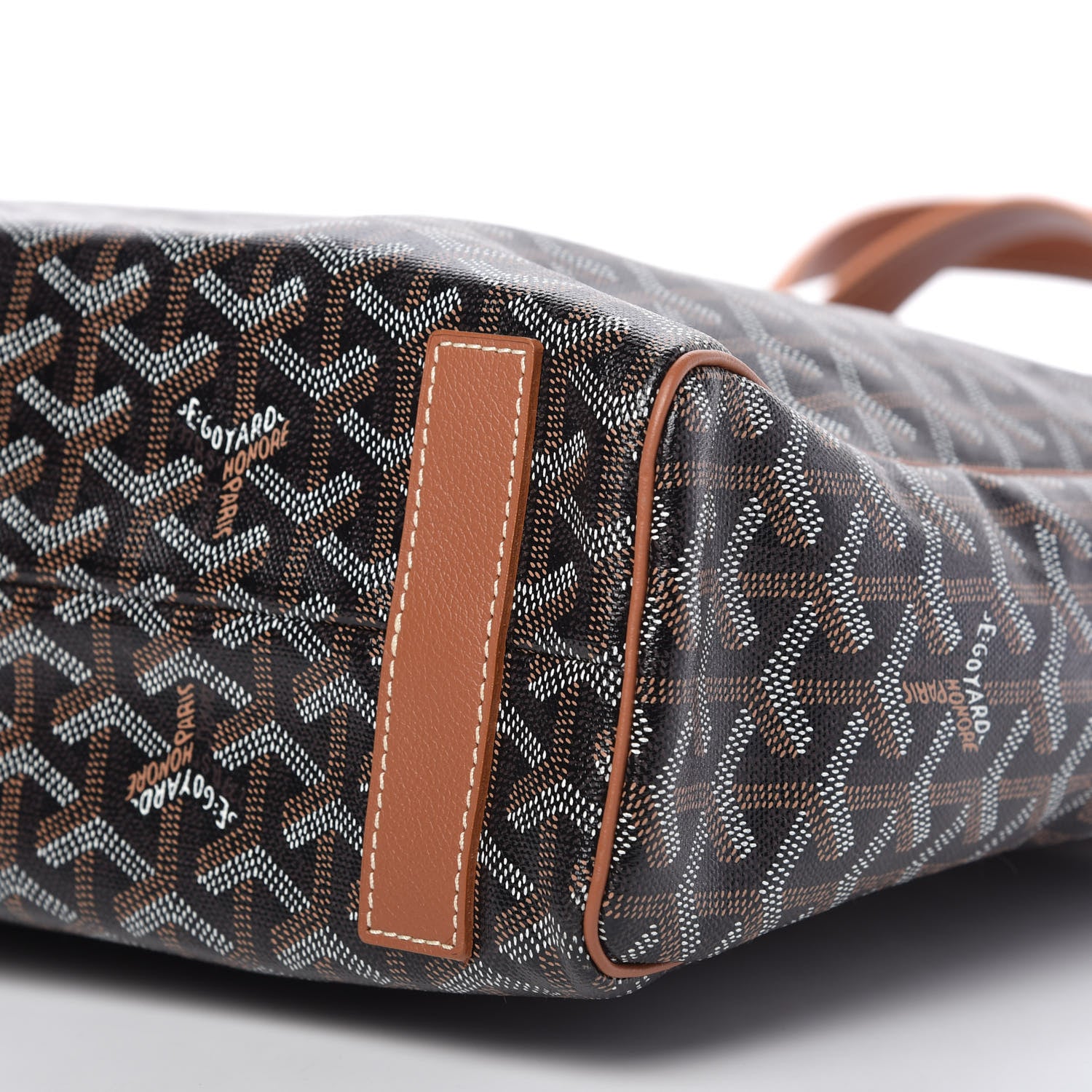 Goyard Goyardine Voltaire III Tote Black Gold 7 of 9