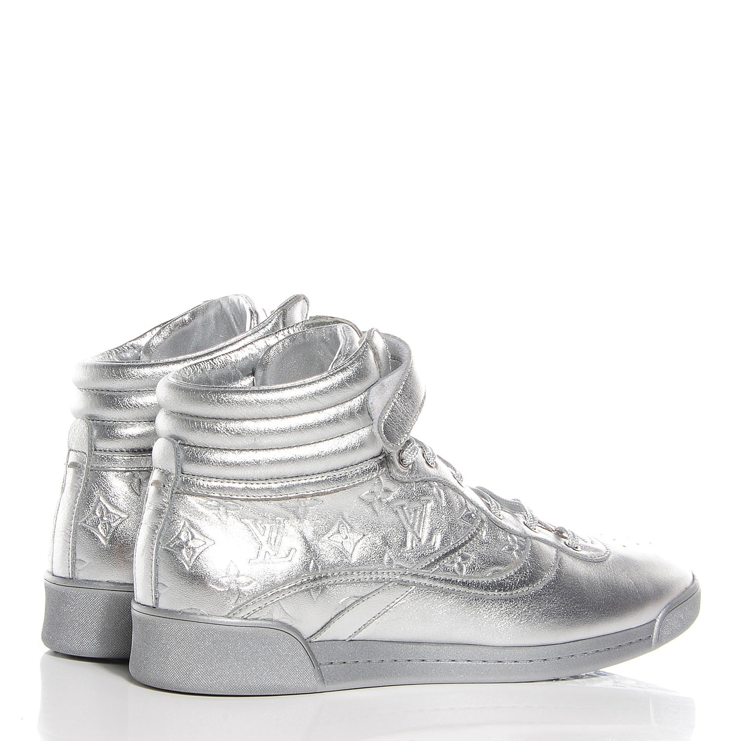 Louis Vuitton Empreinte Hightop Sneakers 36 Silver 4 of 7