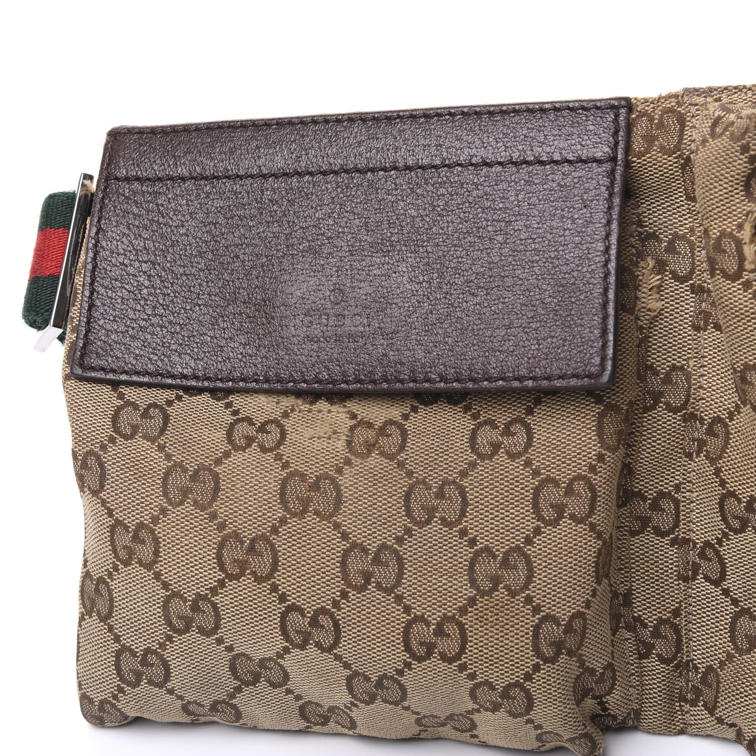 Gucci GG Monogram Double Pocket Belt Bag Dark Brown 12 of 12