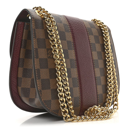 Louis Vuitton Damier Ebene Cuir Taurillon Wight Bordeaux 3 of 9