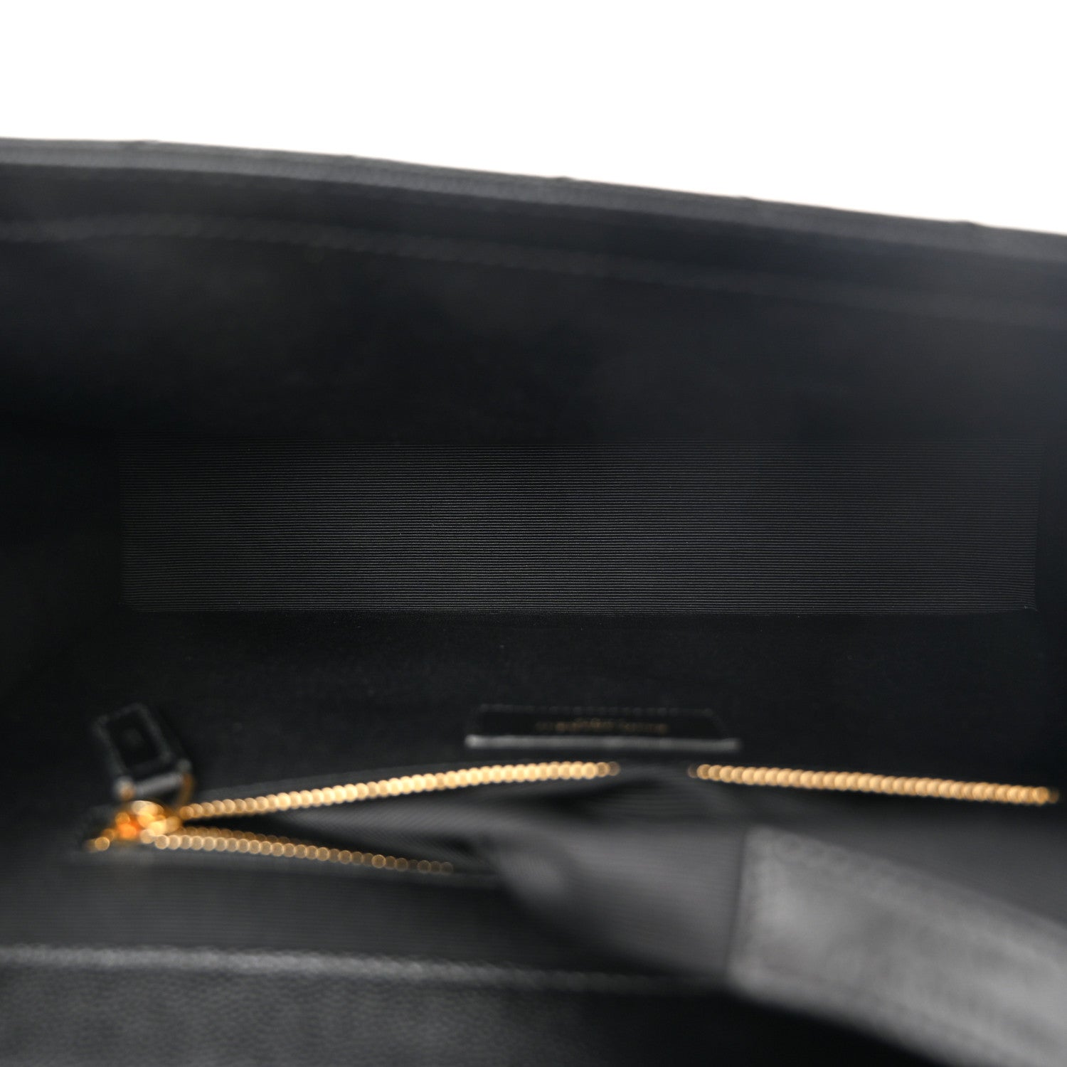Saint Laurent Grain De Poudre Matelasse Chevron Large Monogram Satchel Black 5 of 10