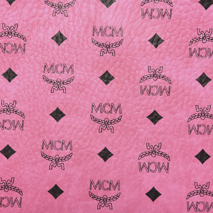 MCM Visetos Corina Shoulder Bag Pink 7 of 10