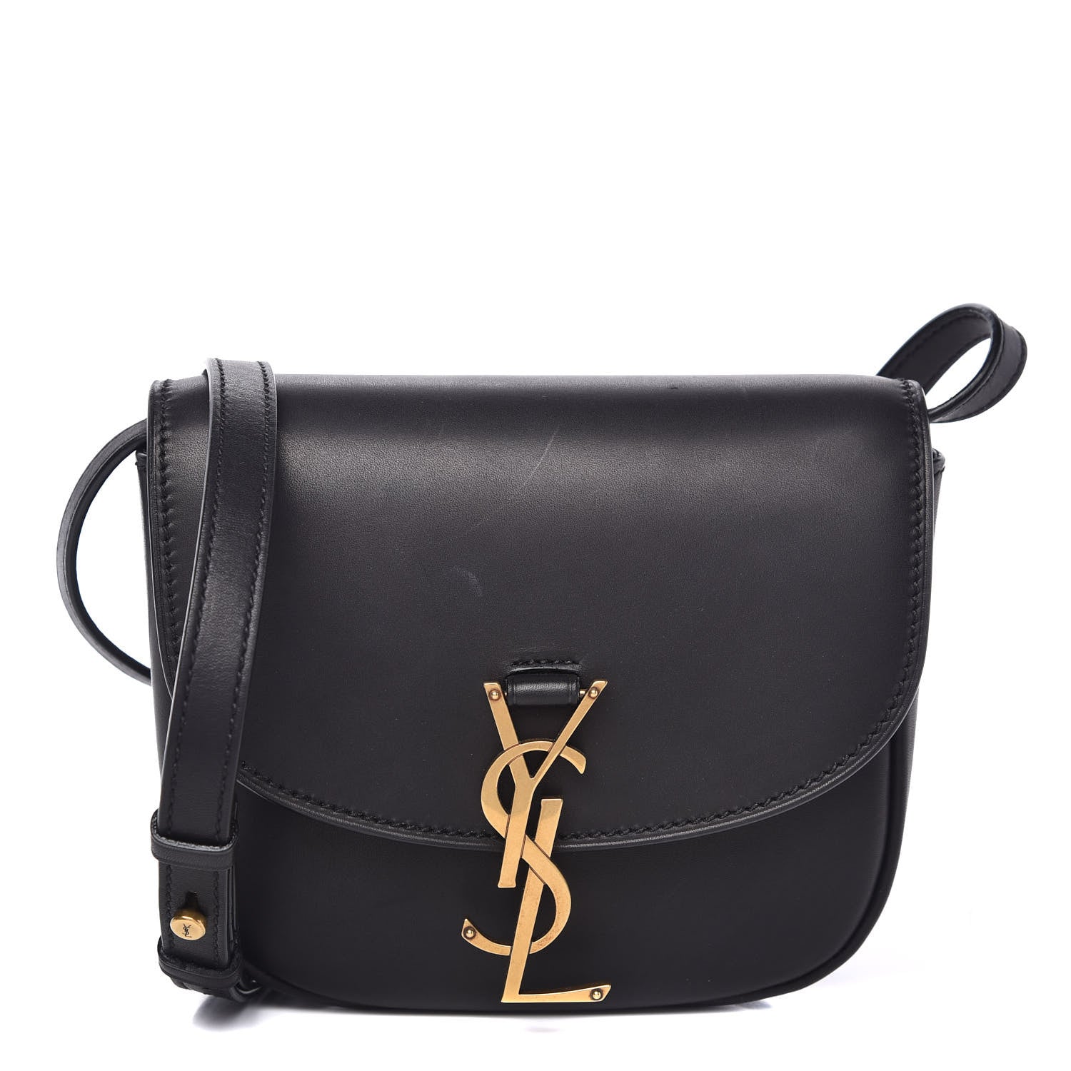 Saint Laurent Smooth Calfskin Classic Monogram Small Kaia Satchel Black 1 of 12
