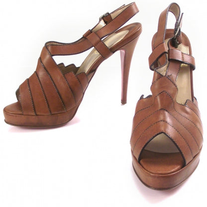 Christian Louboutin Leather City Girl Platform Sandals 37.5 1 of 7