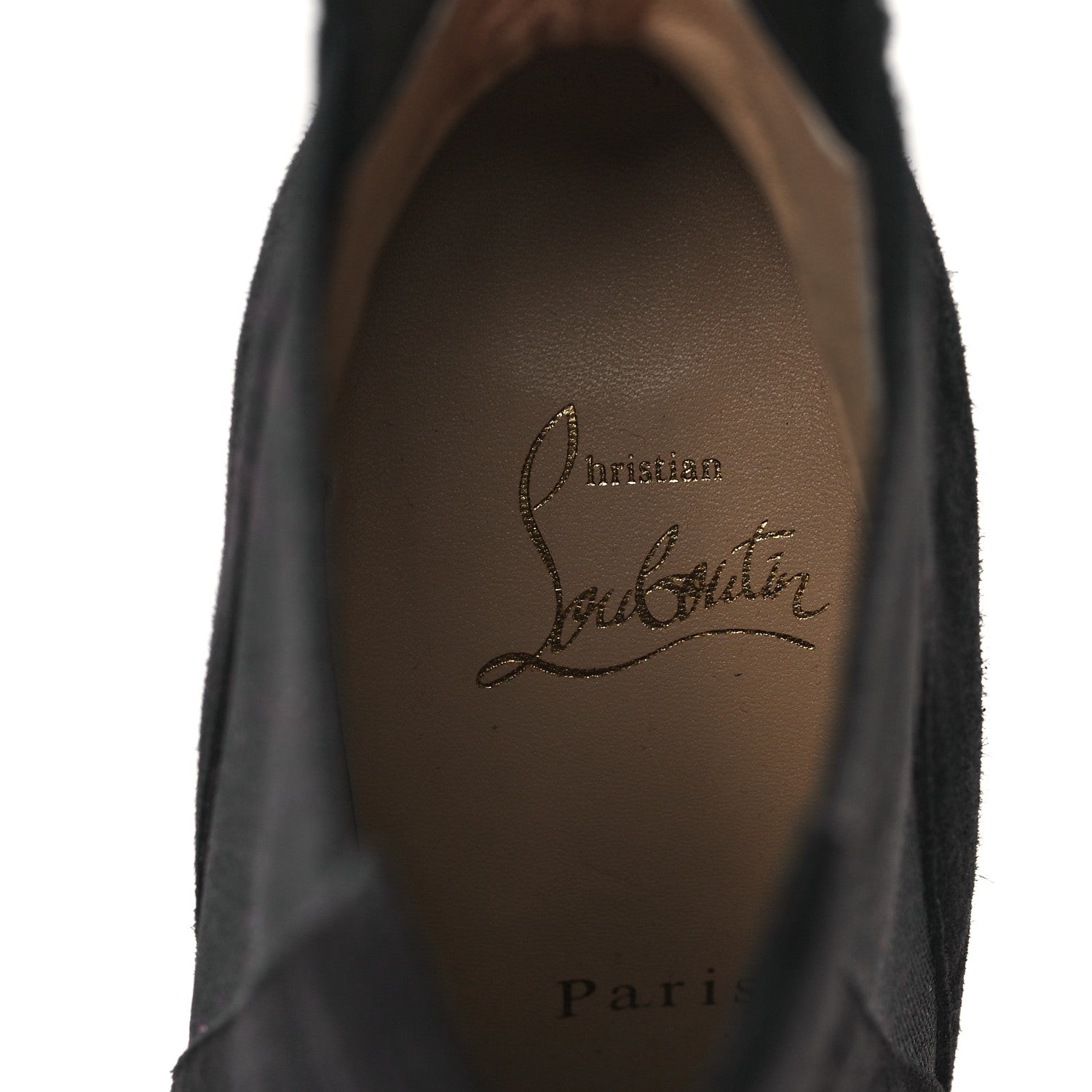 Christian Louboutin Suede Astribooty 100 Ankle Boots 37 Black 7 of 8