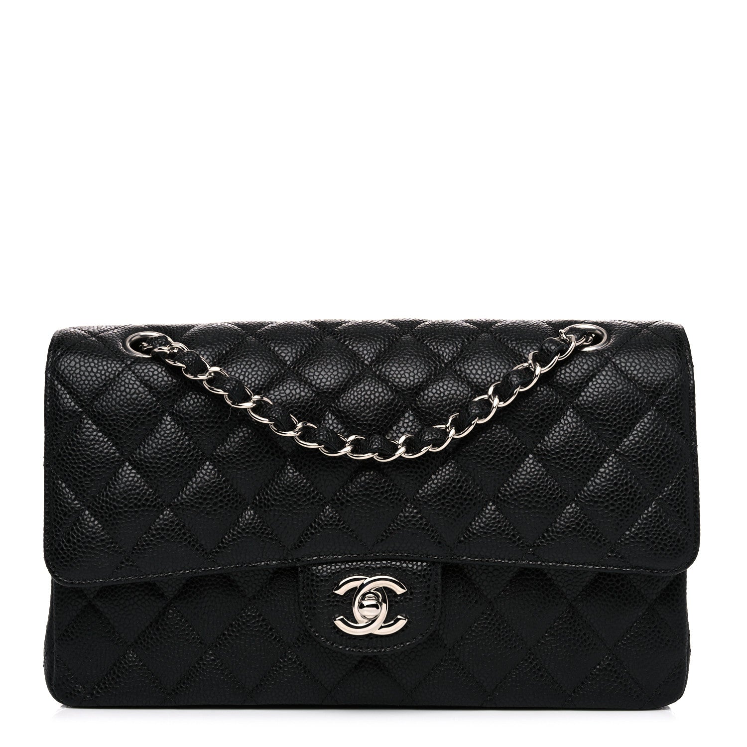 Chanel Caviar Quilted Medium Double Flap Black 1 of 12