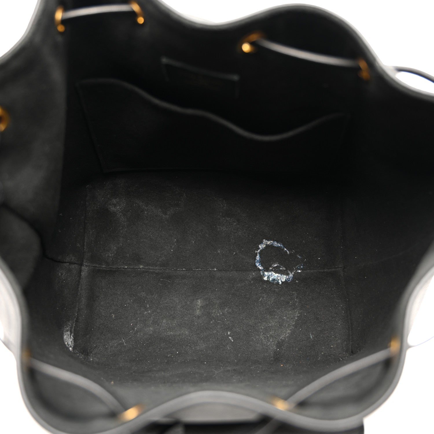 Louis Vuitton Calfskin Lockme Bucket MM Black 5 of 12