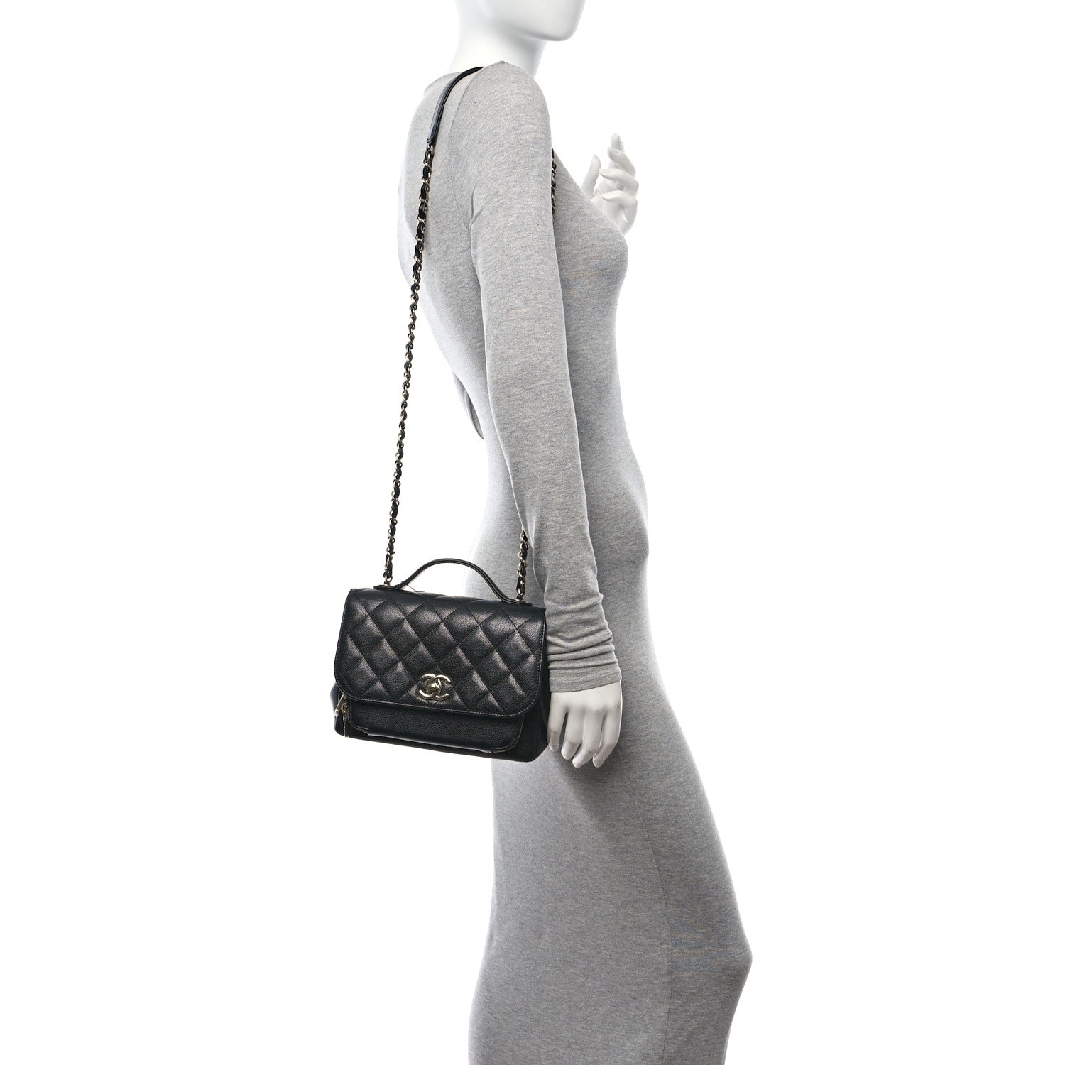 Chanel Caviar Quilted Medium Business Affinity Flap Black 2 of 11