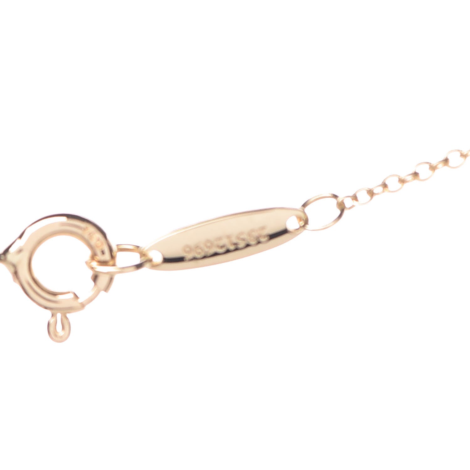 Tiffany 18K Yellow Gold Diamond .21ct Elsa Peretti Diamonds by the Yard Pendant Necklace 6 of 8