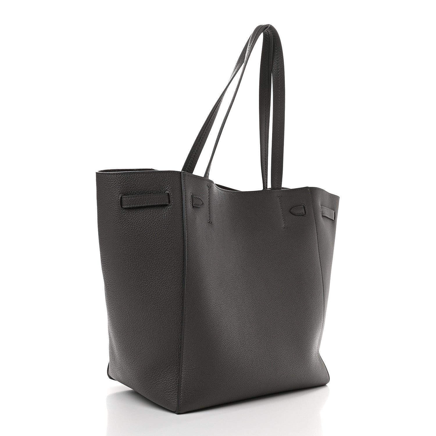 Celine Soft Grained Calfskin Small Belt Cabas Phantom Grey 3 of 8