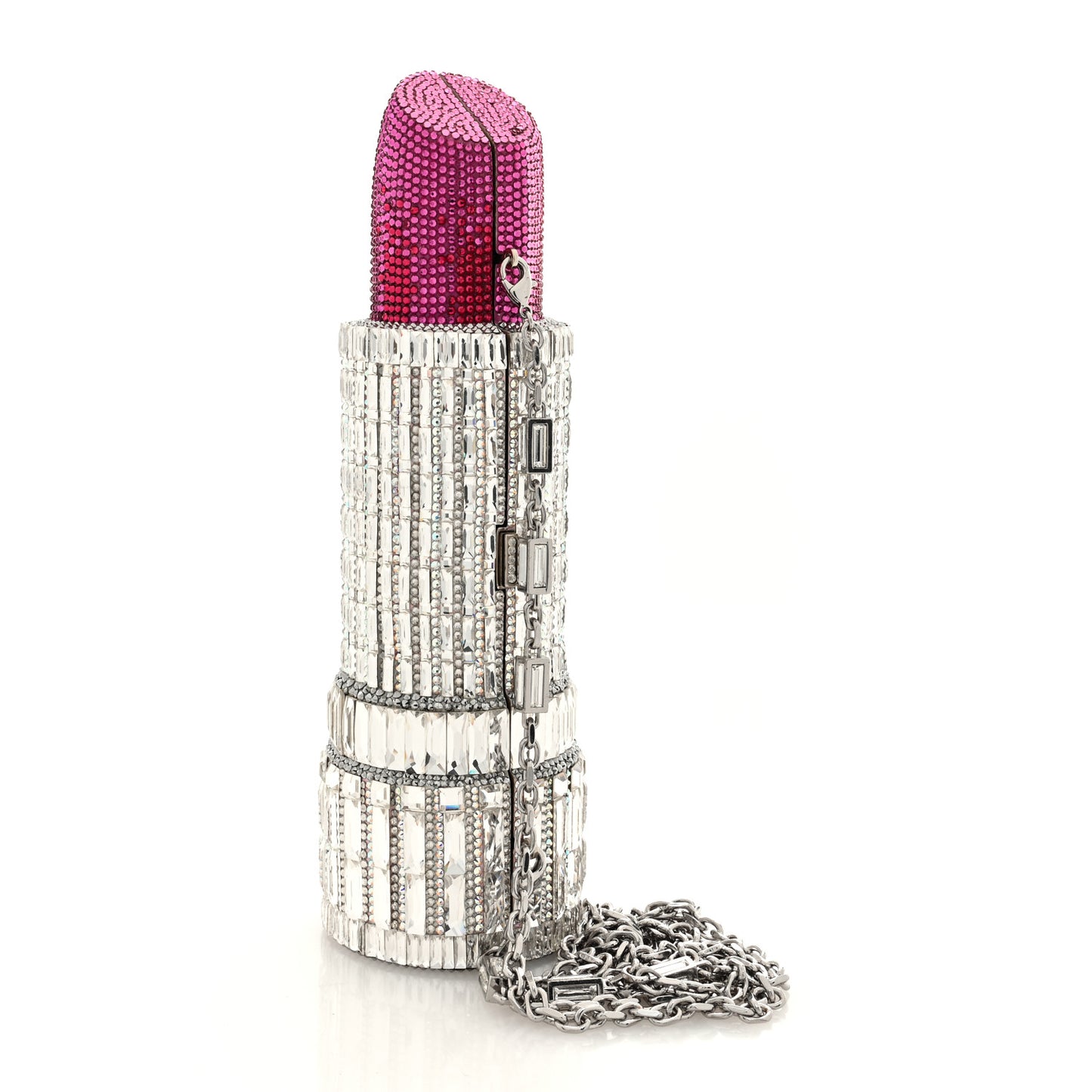 Crystal Lipstick Pinkie Clutch