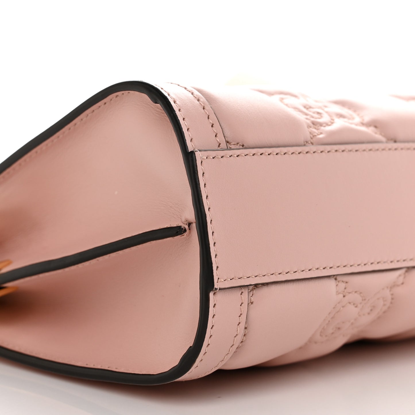 Calfskin GG Matelasse Small Slim Chain Shoulder Bag Perfect Pink Natural