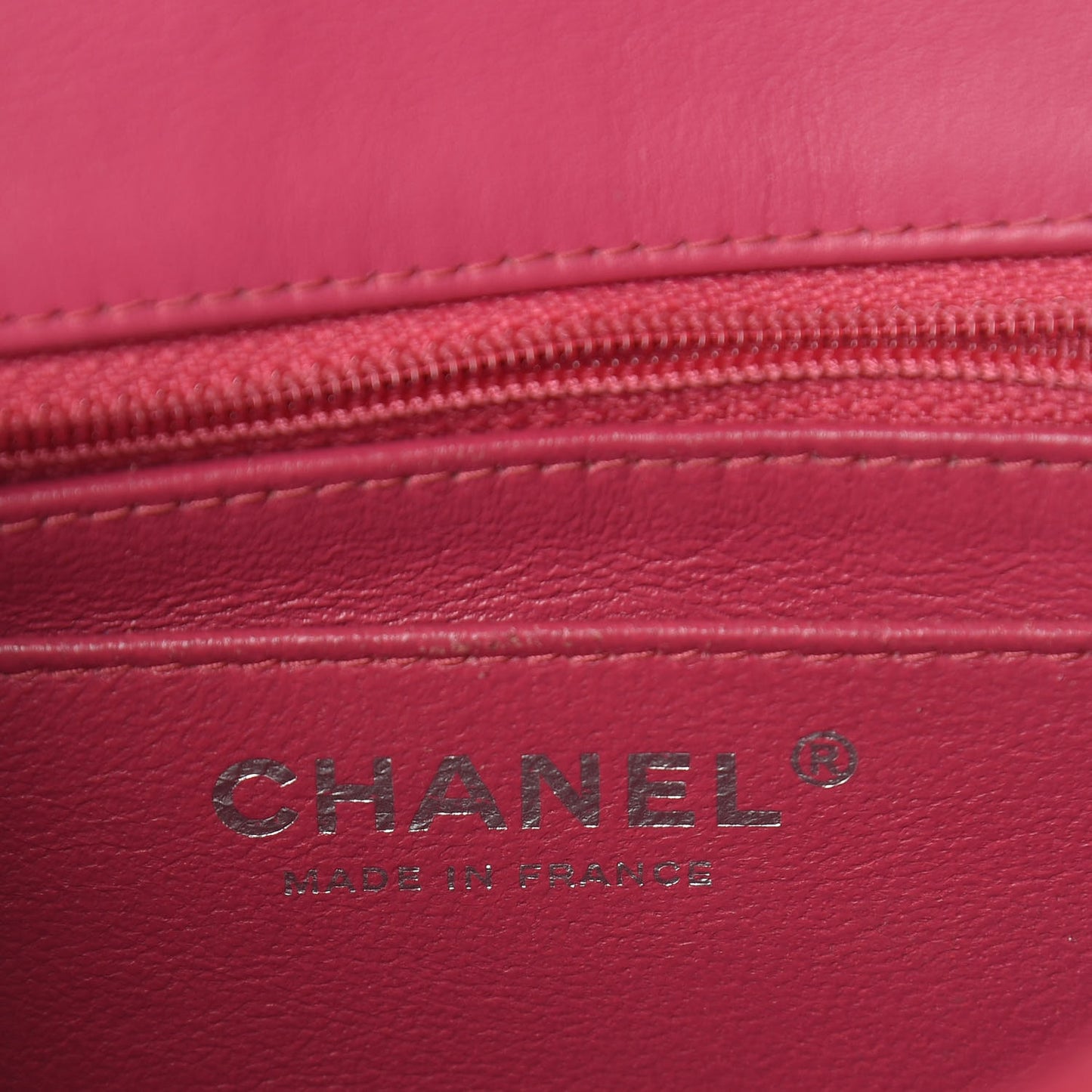 Patent Quilted Mini Square Flap Pink