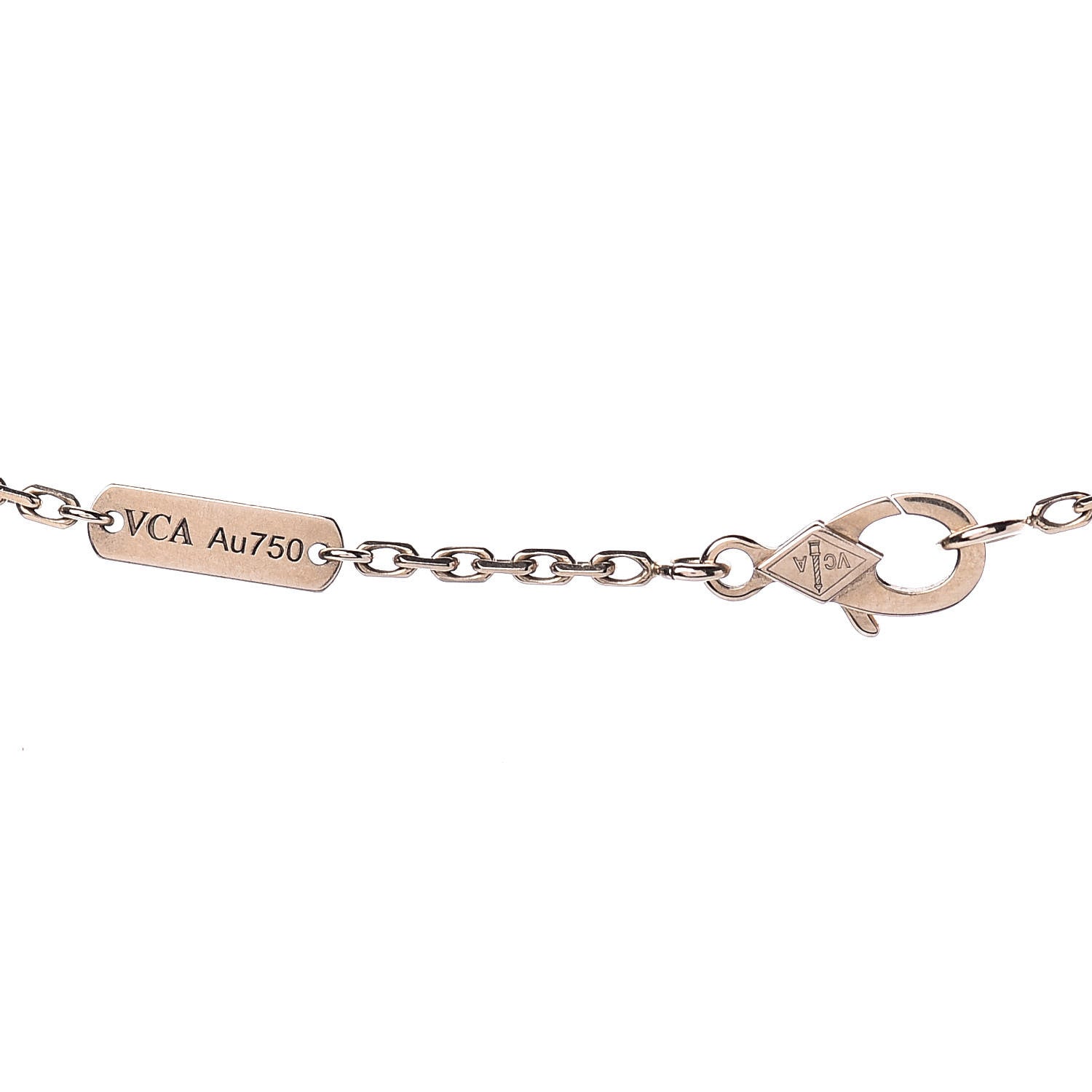 Van Cleef & Arpels 18K Rose Gold Letterwood Magic Alhambra Long Necklace 5 of 9