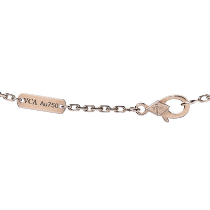 Van Cleef & Arpels 18K Rose Gold Letterwood Magic Alhambra Long Necklace 5 of 9