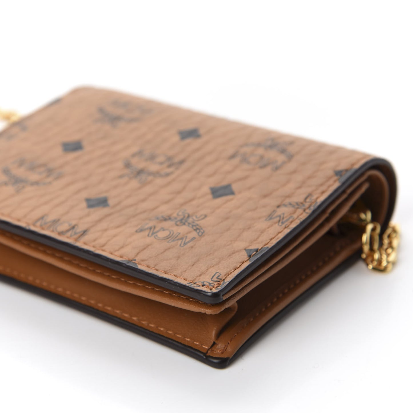 Visetos Original Mini Chain Wallet Cognac