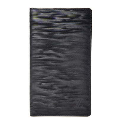 Louis Vuitton Epi Porte Chequier Cartes Credit European Checkbook Wallet Black 1 of 7
