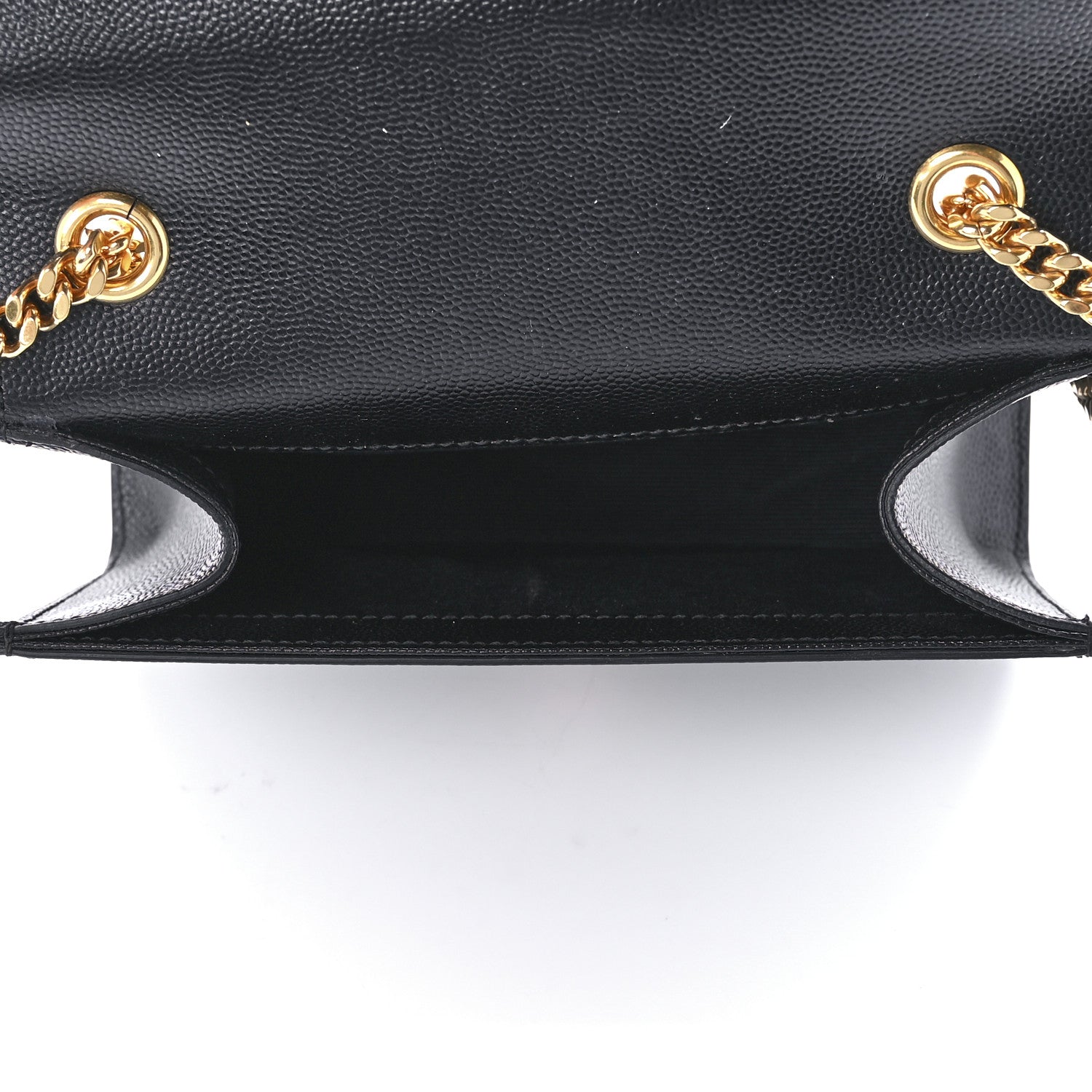 Saint Laurent Grain De Poudre Small Monogram Kate Satchel Black 5 of 12