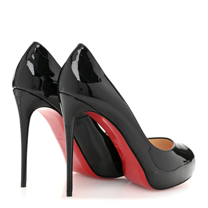 Christian Louboutin Patent New Very Prive 120 Pumps 38 Black 4 of 9
