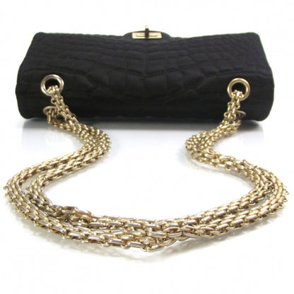 Chanel Satin Croc 2.55 Reissue Flap Black 5 of 10