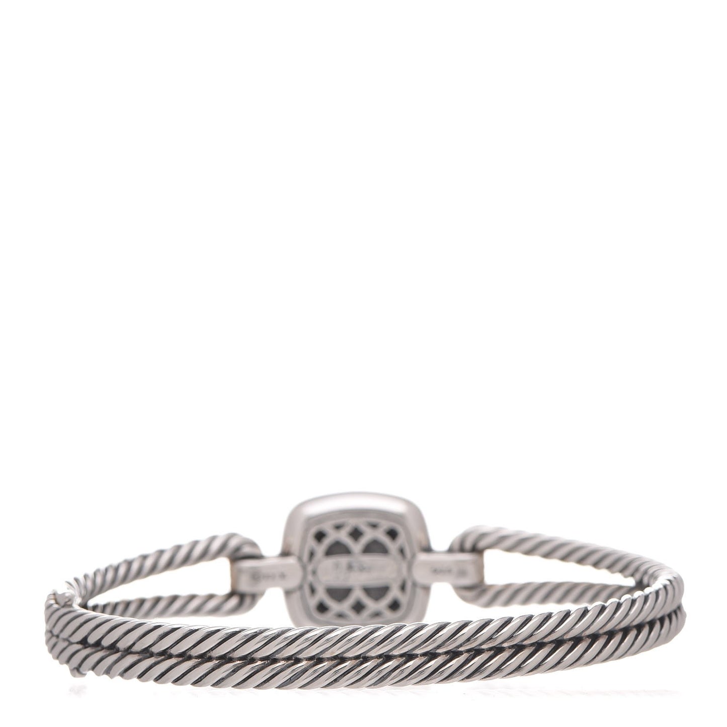 Sterling Silver Diamond Black Orchid Albion Cable Bracelet