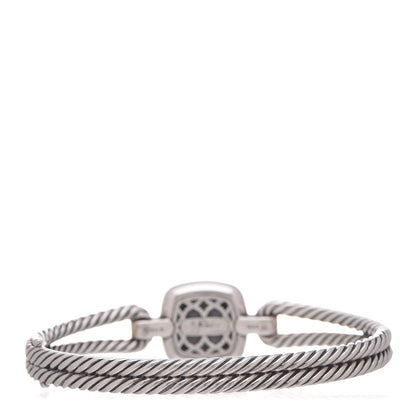 David Yurman Sterling Silver Diamond Black Orchid Albion Cable Bracelet 3 of 7