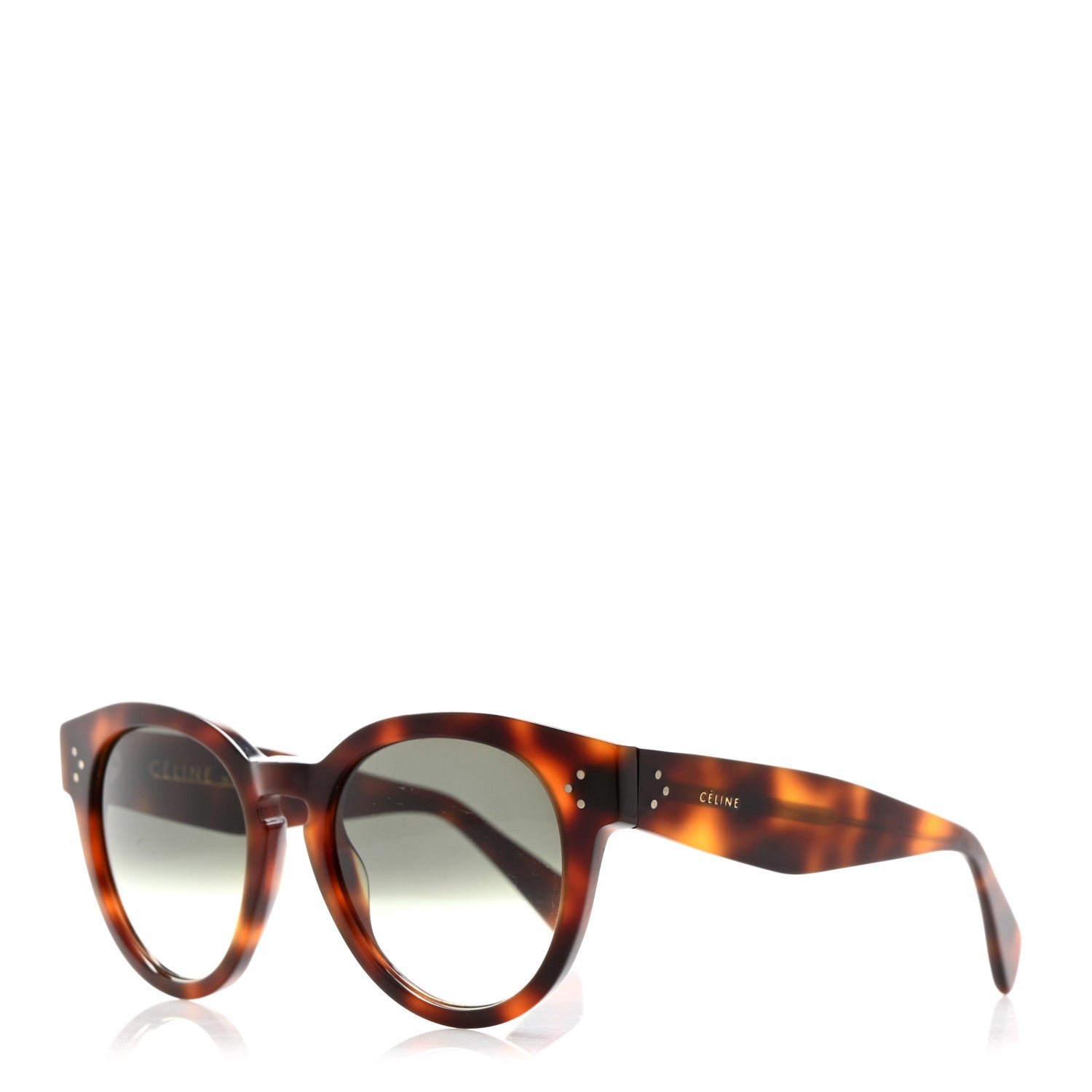 Celine Thin Preppy Sunglasses CL 41049/S Havana 1 of 6