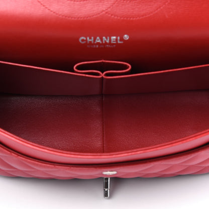 Chanel Lambskin Quilted Jumbo Double Flap Red 4 of 5