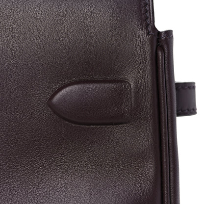 Hermes Swift Birkin Shadow 25 Rouge Sellier 11 of 27