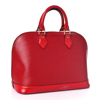 Louis Vuitton Epi Alma PM Castillan Red 3 of 13