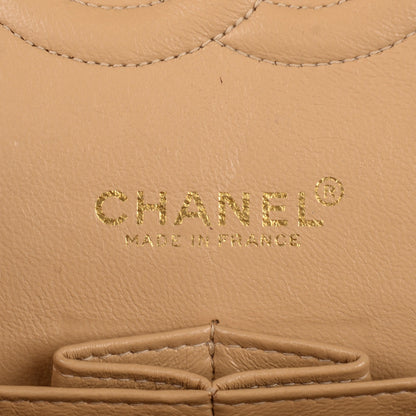 Chanel Caviar Quilted Medium Double Flap Beige 6 of 8