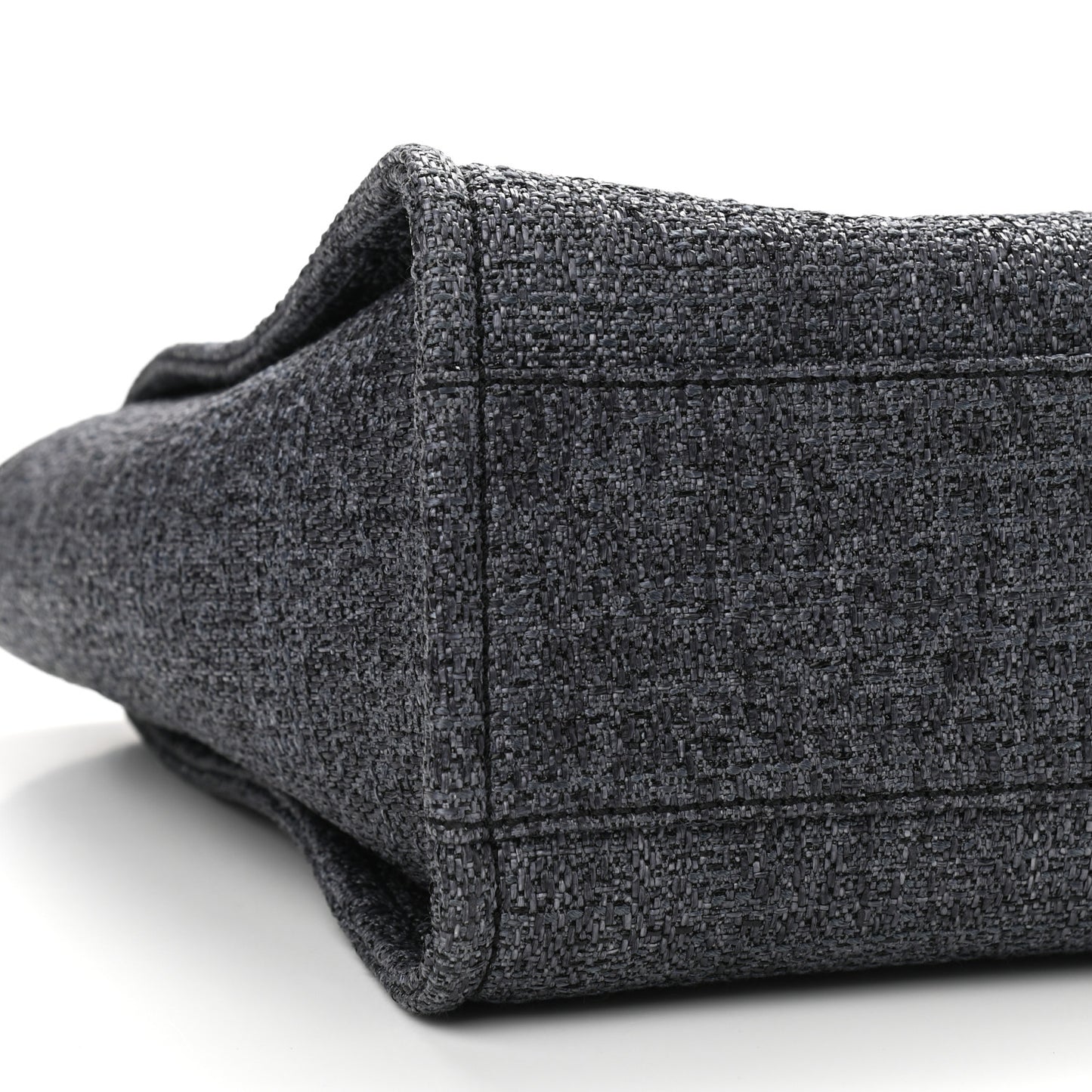 Lurex Boucle Small Deauville Tote Grey
