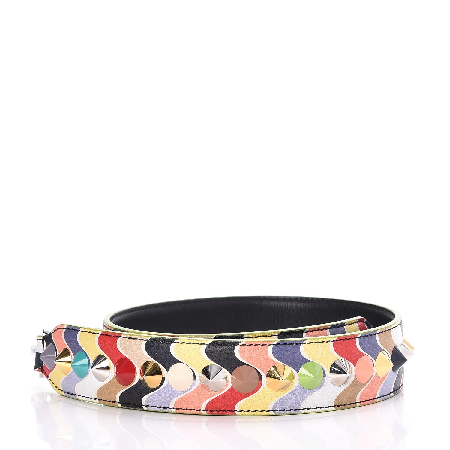 Fendi Calfskin Waves Studded Strap You Multicolor 2 of 5