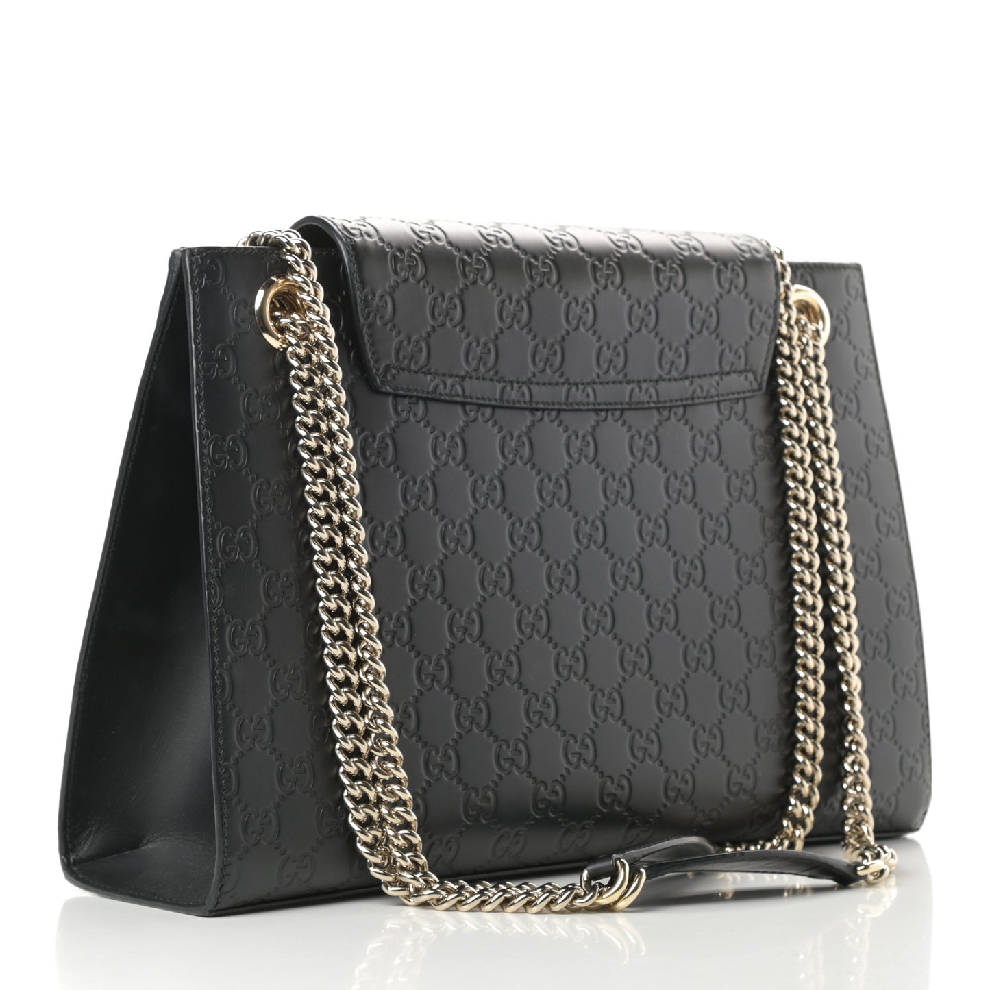 Guccissima Large Emily Chain Shoulder Bag Black