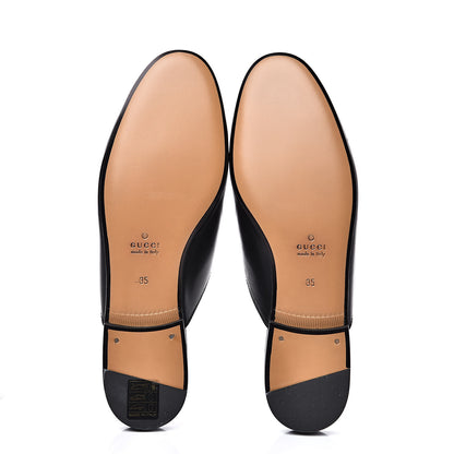 Gucci Calfskin Flower Embroidered Womens Princetown Slippers 35 Black 5 of 10