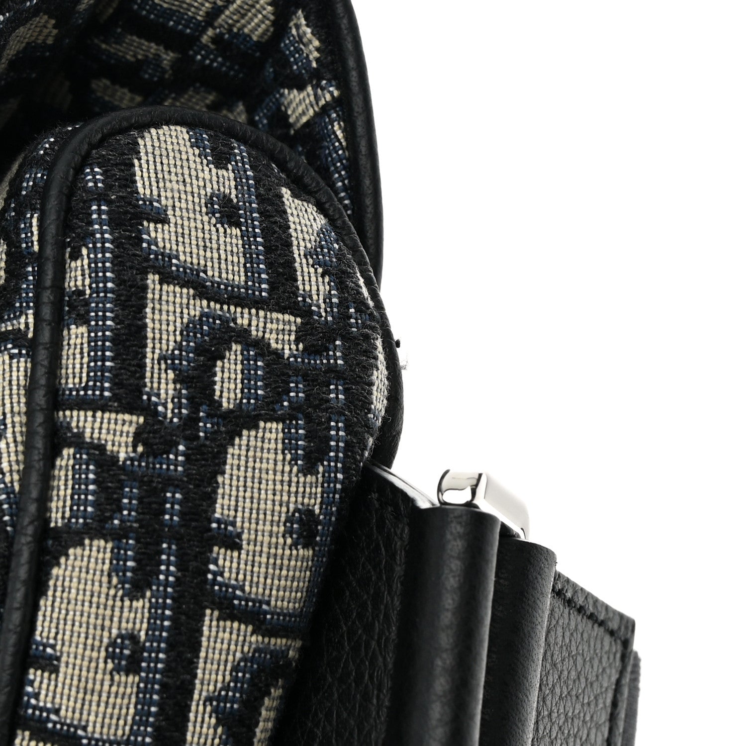 Christian Dior Oblique Mens Saddle Bag Blue 11 of 13