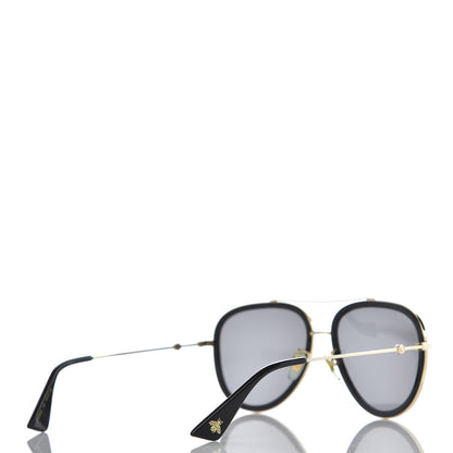 Gucci Aviator Sunglasses GG0062S Black Gold 3 of 9