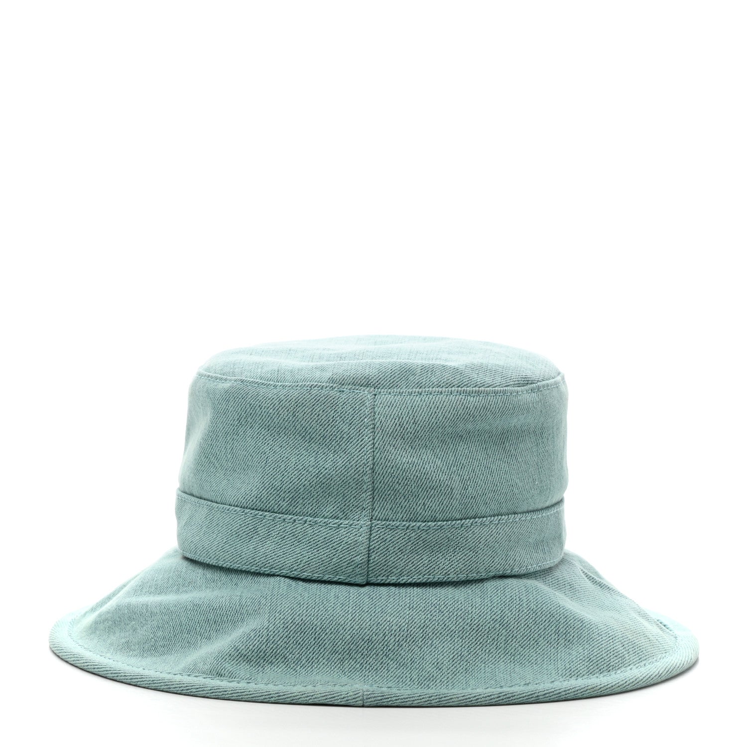 Chanel Denim Logo Bucket Hat S Light Blue 5 of 8