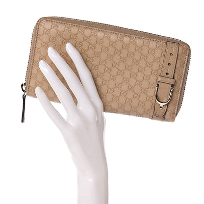 Gucci Microguccissima Nice Zip Around Wallet Cream 2 of 9